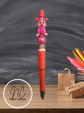 Hand-Crafted Piglet Beaded Pen