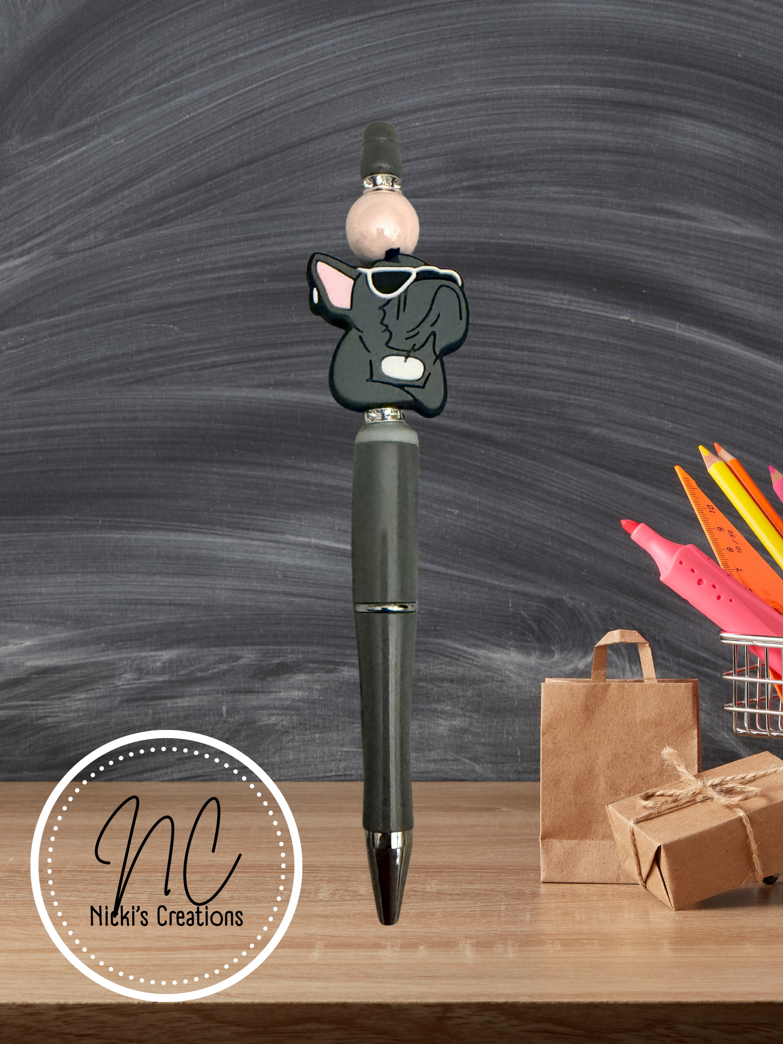 Hand-Crafted Dog Beaded Pen